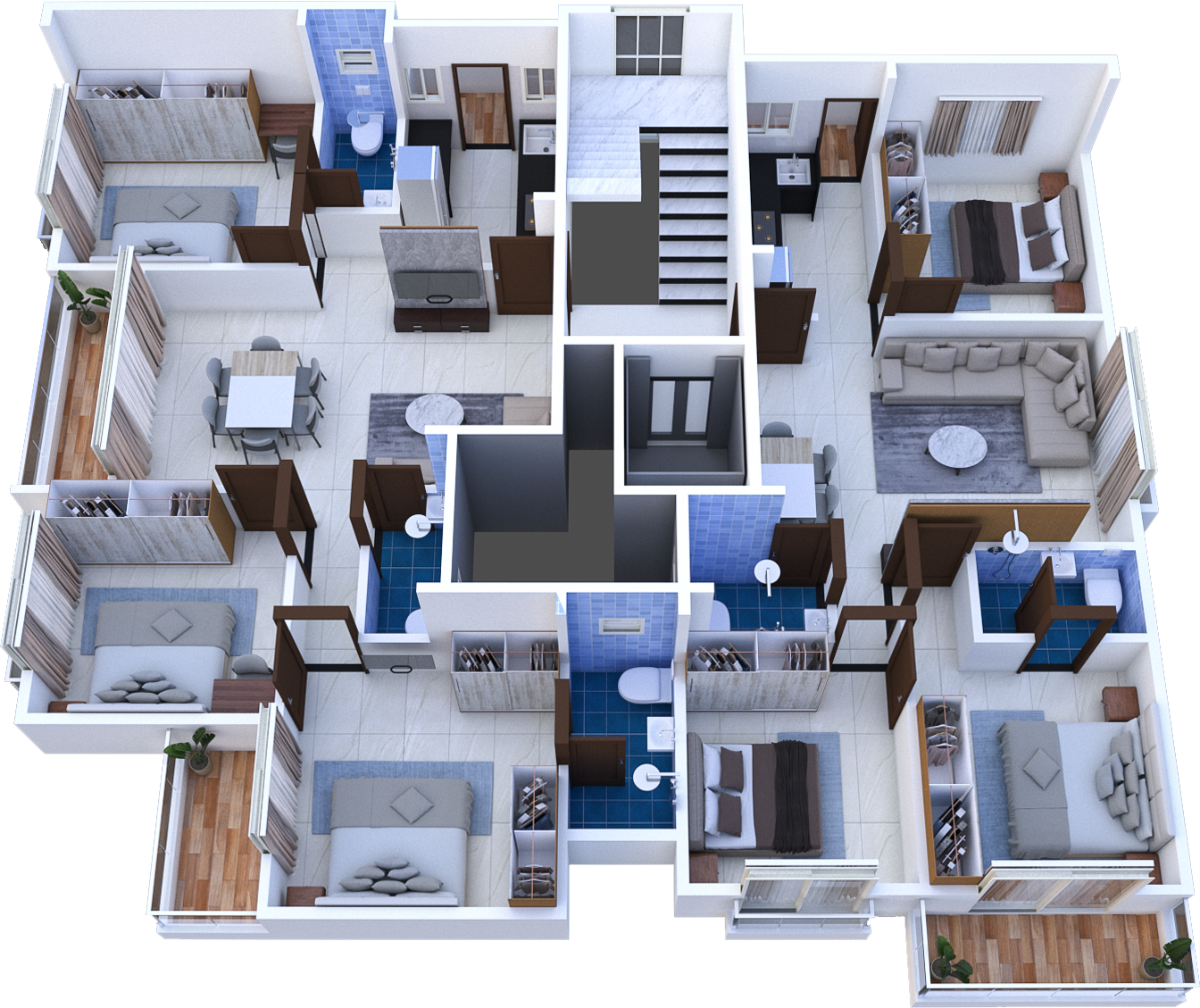 1-6th Floor Layout